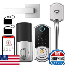 Smart Front Door Lock Set Smonet Keyless Entry Door Lock Handle Front Handle