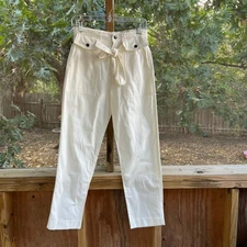 Banana Republic Factory Women's Utility Tie-Waist Pants Snow Day Size 2. NEW