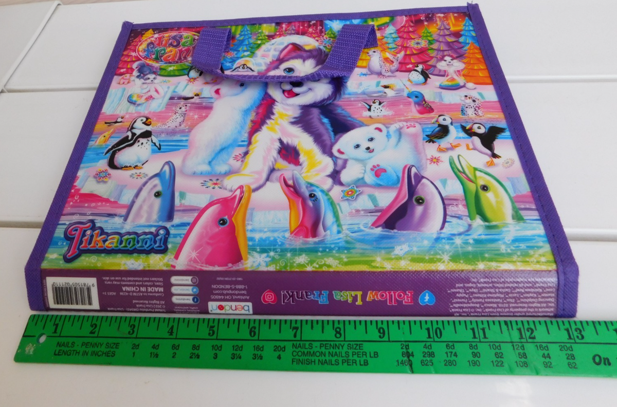 Lisa Frank TIKANNI HUSKY Trifold Portfolio Storage Folder School
