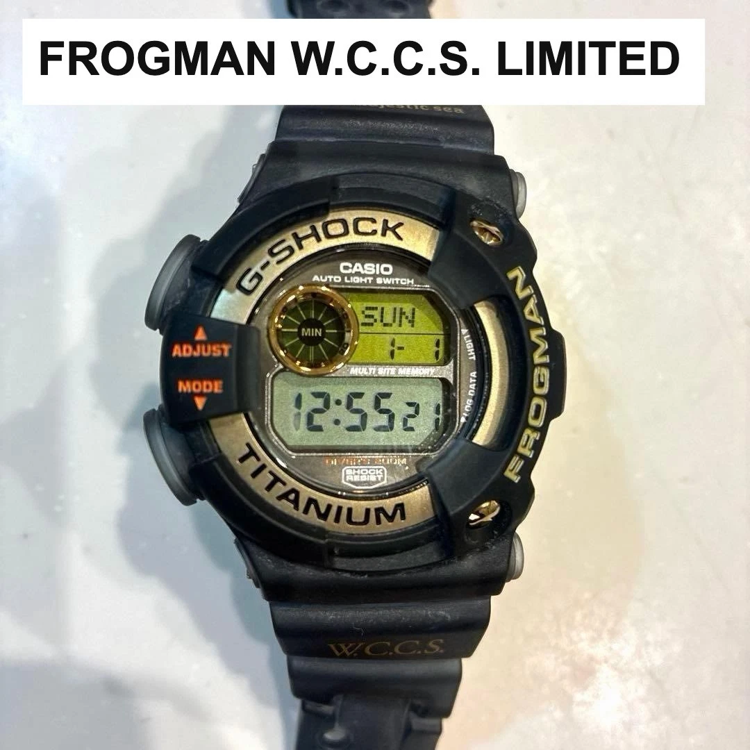 Casio G-Shock Frogman DW-9902GWC-8JR W.C.C.S. Reloj limitado titanio oro negro