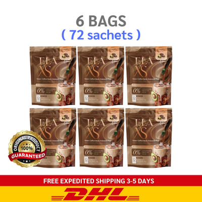 6x ELA S Coffee Instant Powder Mix Drink Avocado No Sugar Control Hunger Diet
