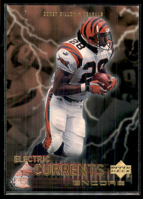 1999 Upper Deck Encore Electric Currents Corey Dillon Cincinnati Bengals #EC12