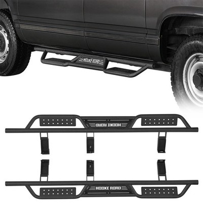 Fit 1992-1999 Chevy Suburban Pair Steel Drop Side Steps Nerf Bar Running Boards