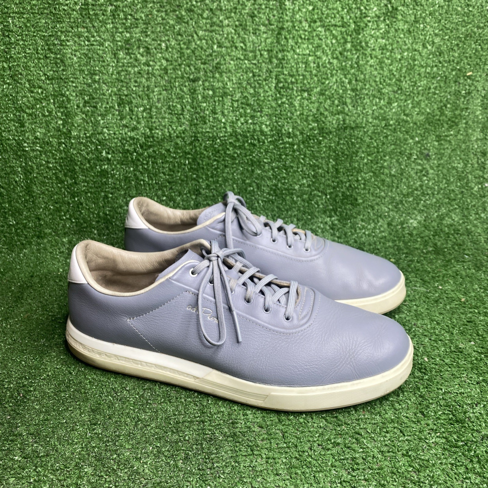 Mens Size 12 Gray Leather Spikeless Comfort Boost