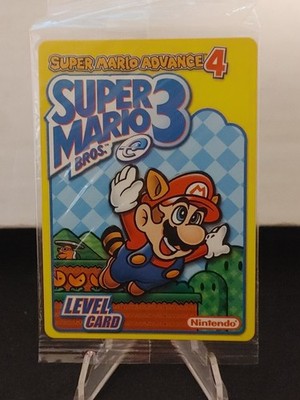 Super Mario Bros. 3 Advance 4 E-Reader Level Card Item 03 Original Sealed Unopen