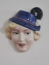 Art Deco 1930s Small Wall art Mask by Cope & Co .