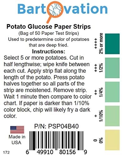 Potato Starch Glucose Test Paper [Bag of 50 Paper Strips]
