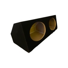 Dual 6x9 Angle Wedge Sealed Speaker Box Enclosure- Black 6.9  