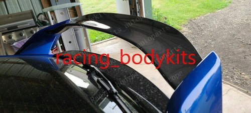 For Honda Civic FK8 Hatchback Forged Carbon Look Rear Spoiler Blade Wing Flap - Picture 4 of 11