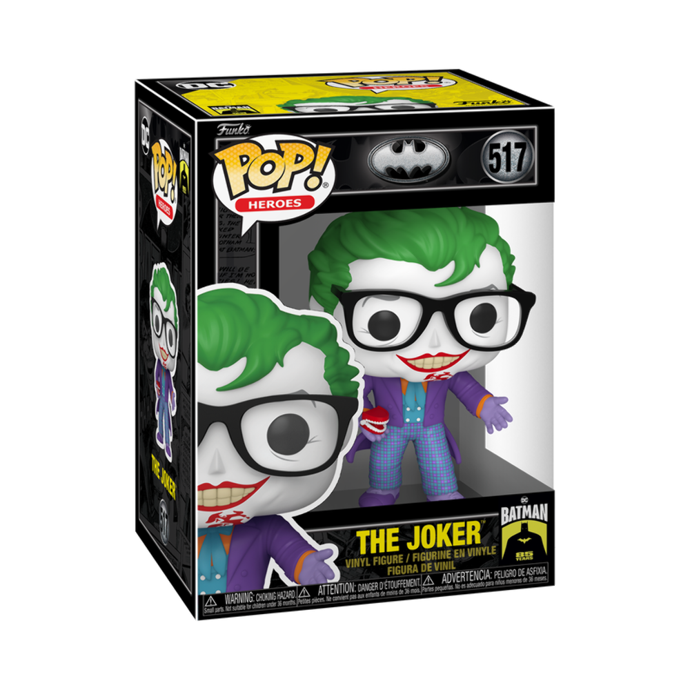 Funko POP! Heroes: Batman - The Joker [w/ Teeth](Damaged Box) #517