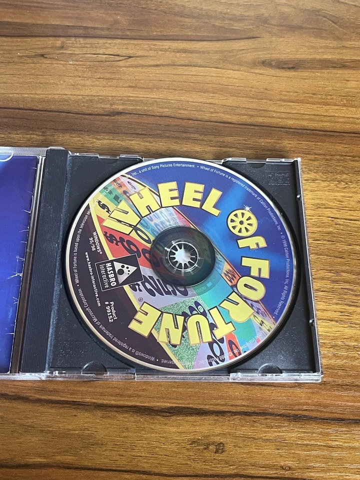 Wheel Of Fortune PC CD - CD-ROM Game - Hasbro Int. 1998 Windows 95/98 Vintage - Image 2 of 4