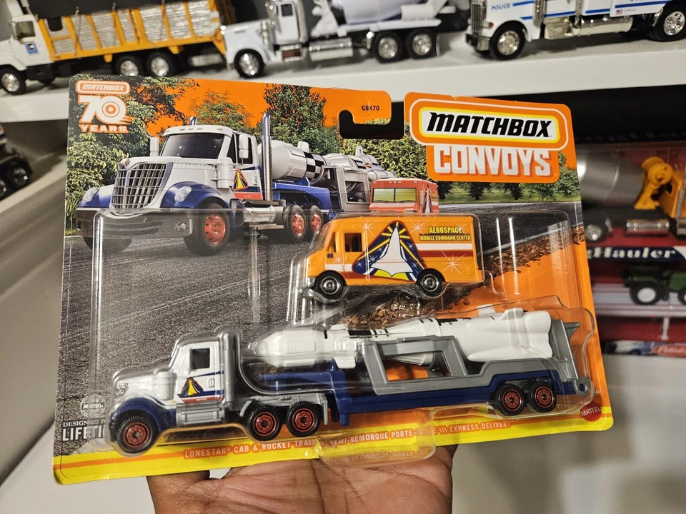 1/87 Scale Diecast Replica By Matchbox Lonestar Cab & Rocket Trailer - Image 2 of 4