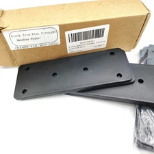 Mending Plates Black Iron Flat Straight 10 Pack NO SCREWS INCLUDED 6 Predrilled