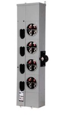 Siemens WMM41125 1200/125A Meter Stack 4-Gang Ring type 1PH IN 1PHOUT New