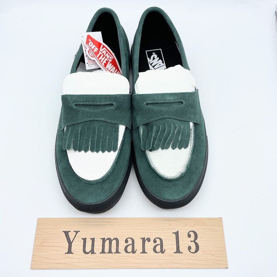ariharamiyuki x Vans Loafer Green White Black V196CFMA Men's ariharamiyuki x Vans Loafer Green White Black V196CFMA Men's