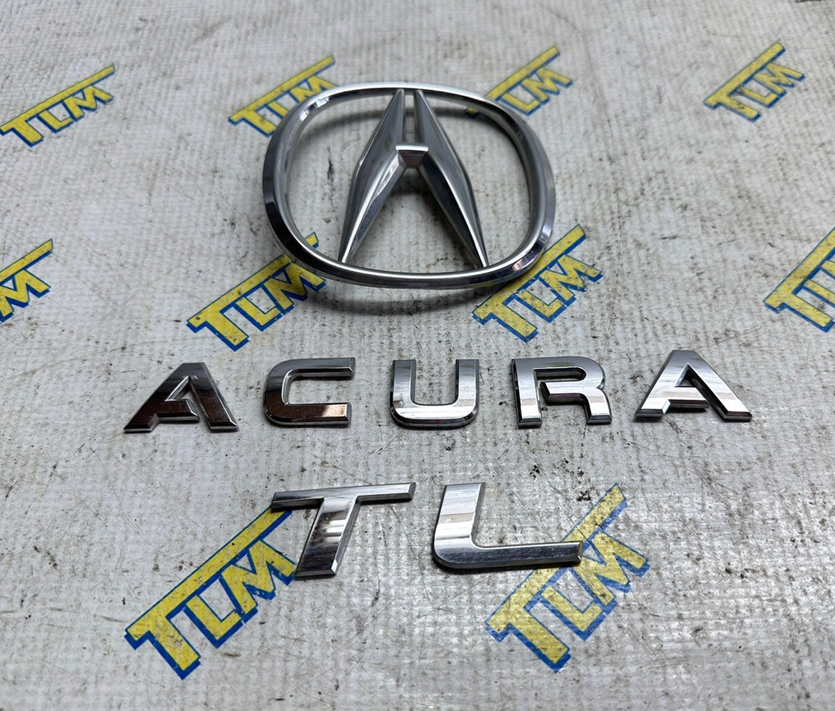 Used OEM Acura TL Trunk Emblem – Chrome Rear Logo (Fits 2009-2014)