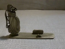 Fort USA Pewter Business Card Holder Golf Bag 67589