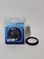 VDO 2-1/16 in. ViewLine Onyx 250F/120C Water Temperature Gauge 12/24V W/ Harness