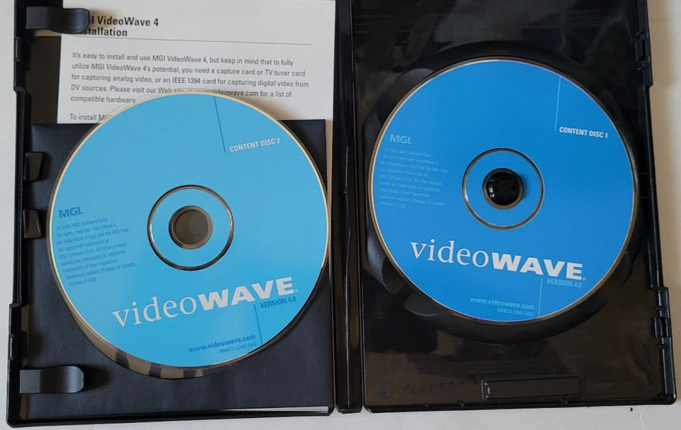 Software CD ROM para PC Hogar y Oficina MGI Video Wave Versión 4.0 Foto 3 de 4