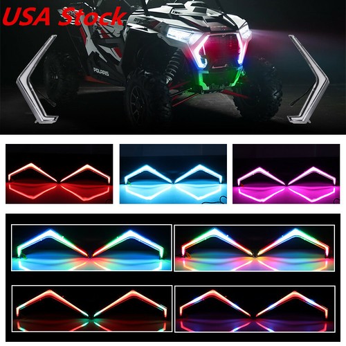 For Polaris RZR XP 1000 Turbo 19-21 LED Turn Signal Light RGB Fang Accent Lamp - Picture 4 of 9