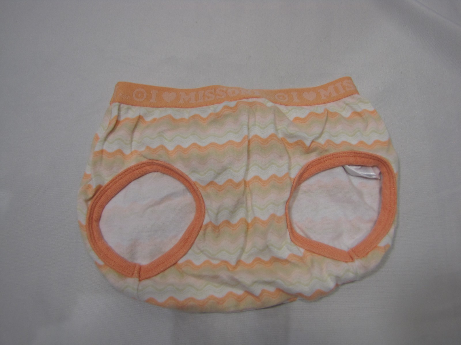 BABY GIRL MISSONI DIAPER COVER BLOOMERS PEACH TAN PINK WHITE ZIG ZAG WAVE  12-18 | eBay