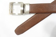 BLACK BROWN REVERSIBLE XL 42-44 FAUX LEATHER DRESS BELT MENS NWT NEW