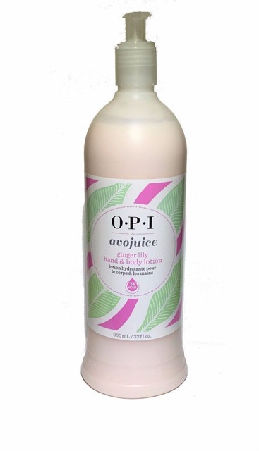 32 Oz OPI Avojuice hand and body lotion 24 hour Moisturization Ginger Lily