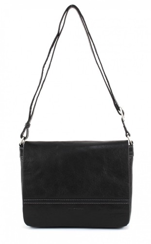 GERRY WEBER Lugano Flap Bag M Tasche Schultertasche Umhängetasche Leder Schwarz