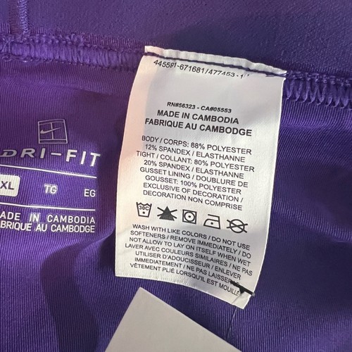 Nike XL plissettato donna viola e bianco nuovo con etichette - Foto 3 di 5