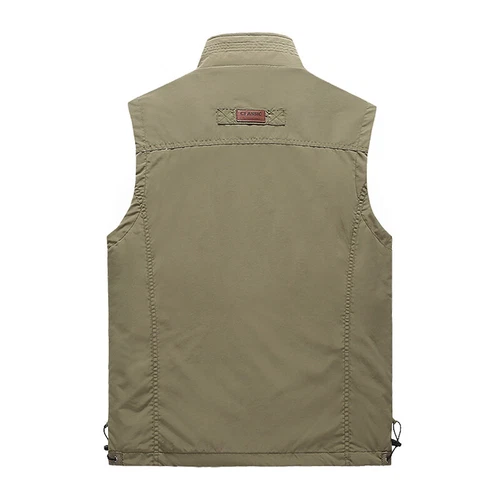 Mens With Pockets Zipper Vest Men Casual Sleeveless Sport Tops Mesh Lining M-4XL - Bild 14 von 20
