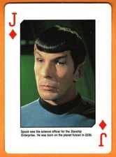 Star Trek(Spock-Leonard Nimoy)Single Swap Playing Card