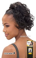 Shake-N-Go FreeTress Synthetic Drawstring Curly Short Hair PonyTail - IVY