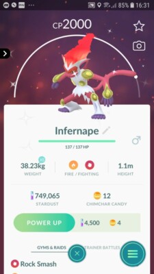 Shiny Infernape Chimchar Evolution Pokemon Trade Go Ebay