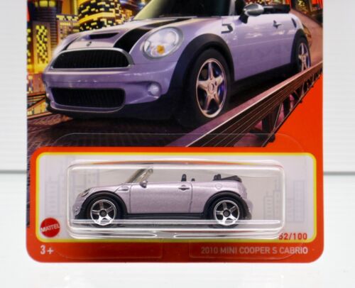 2021 Matchbox 2010 Mini Cooper S Cabrio Light Purple MBX Metro 1/64 Diecast Car - Picture 2 of 7