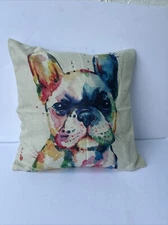 Hand Painting Doggie Cushion 17 X 17