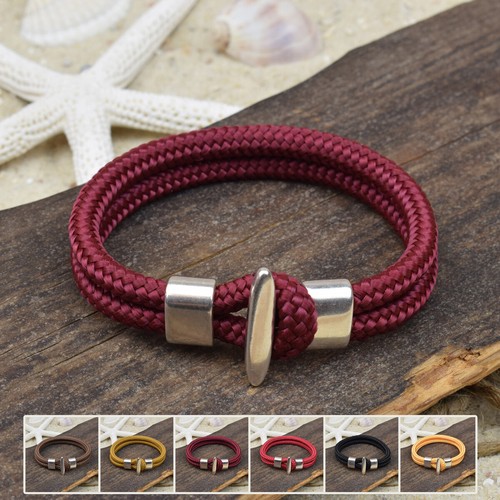 ❦ Armband ASTA | Segeltau | 5 mm | Slider | Knebelverschluss | 06 ❦ - Bild 7 von 9