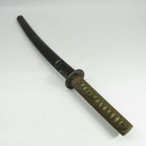 B924 Real old Japanese sword mountings KOSHIRAE with FUCHI, KASHIRA and MENUKI 2