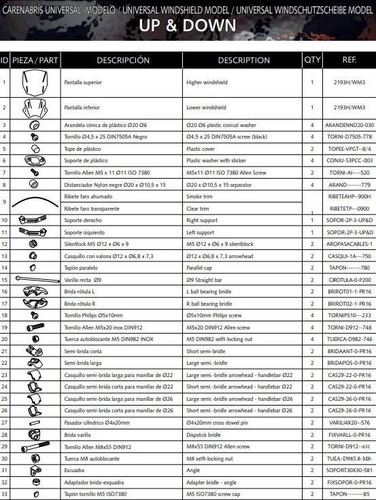 Pantalla Ajustable Puig Up & Down Transparente Yamaha MT-01 2005 - 2013 - Imagen 8 de 10