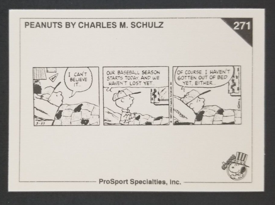 Charlie Brown Baseball 1992 Peanuts Card #271 (NM) | eBay