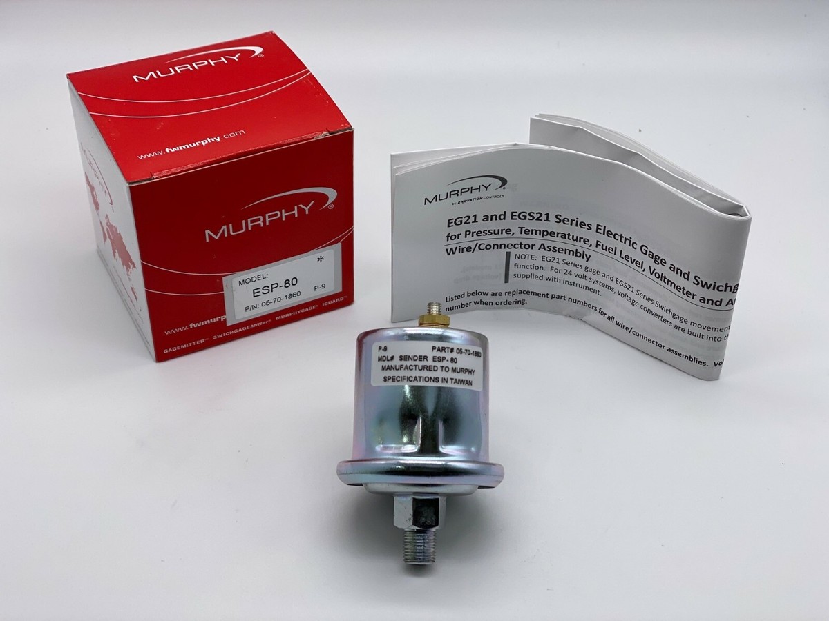 MURPHY ESP-80 PN# 05701860 1 WIRE PRESSURE SENDER 1/8