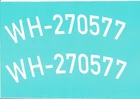 STENCIL FOR 2x WW2 GERMAN MOTORBIKE FRONT CURVED NUMBER PLATE (CHOOSE 44mm TEXT)