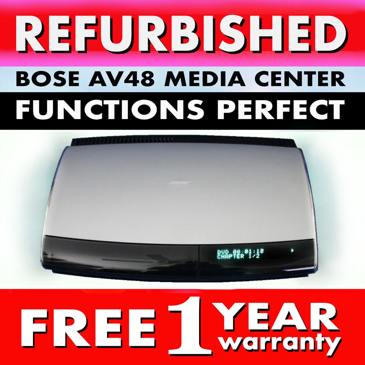 Refurbished Bose Lifestyle 48 AV48 Replacement Media Center DVD