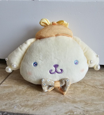 Sanrio Pompompurin Yumefuwa Omotenashi Plush shoulder coin purse Japan