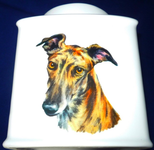 Pet Urn Greyhound Dog Memorial Cremains Ashes Memory Urn Rainbow Bridge