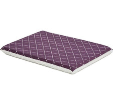 30" inch Dog Kennel Crate Pad Pet Bed Plum Fleece with Pillow Cover Plum