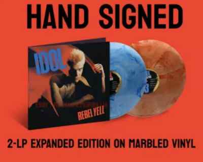 Billy Idol Rebel Yell Vinyl Expanded Edition Autographed Signed Limited 2LP 