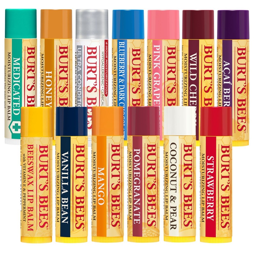 Burt's Bees Moisturizing Lip Balm (Sealed) BUY 2, GET 1 FREE!!! -Various Shades