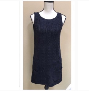 anthropologie navy dress