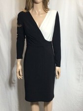 Women's NWT Lauren Ralph Lauren Petite Shift Belted Long Sleeve Dress
