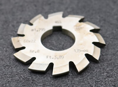 DOLD Zahnformfräser m= 1,795mm No. 8 für Z= 135-00 EGW 15° gear profile cutter